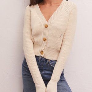 Z Supply Cream Cardigan Sweater